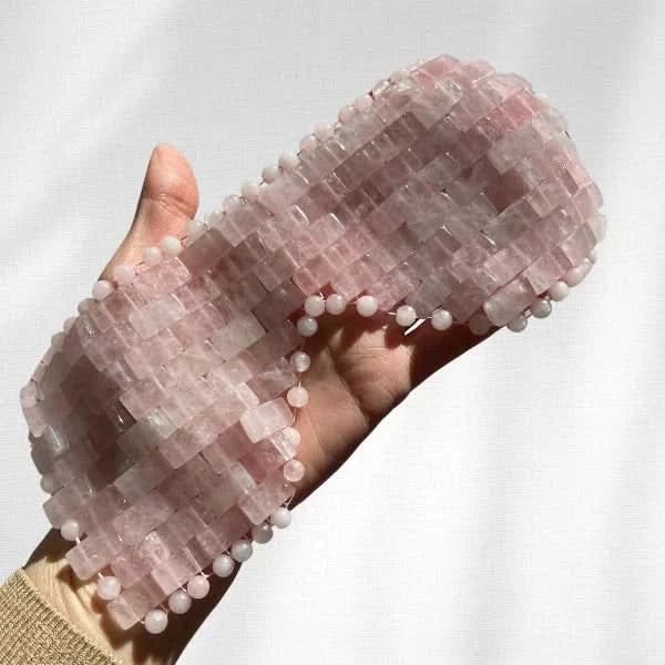 Rose Quartz Eye Mask Eye Mask Baie Botanique