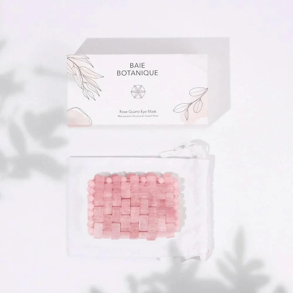 baie botanique rose quartz eye mask
