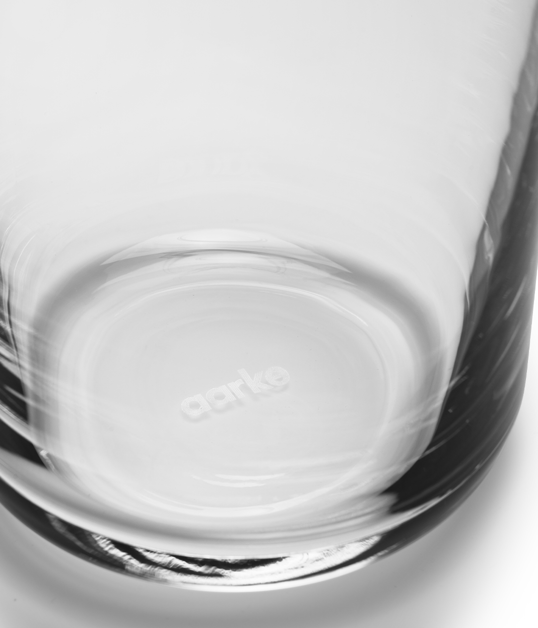 Aarke crystal glass carafe closeup image