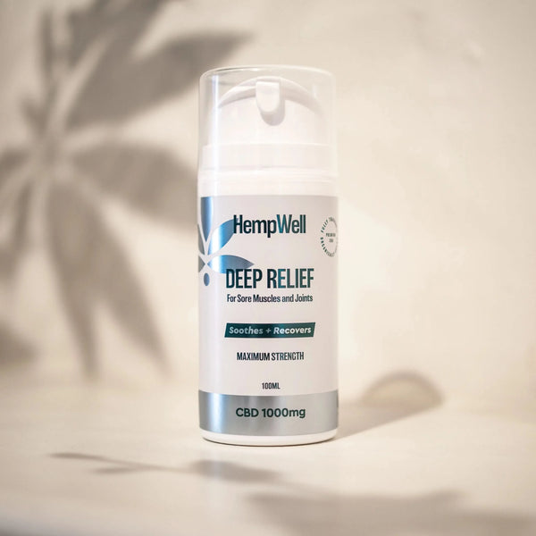 HempWell Cooling Muscle and Joint Cream | 1000mg CBD | 100ml Bottle