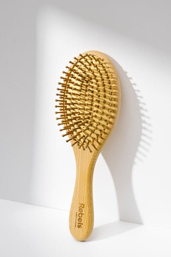 Bamboo Paddle Hair Brush (Round Head)