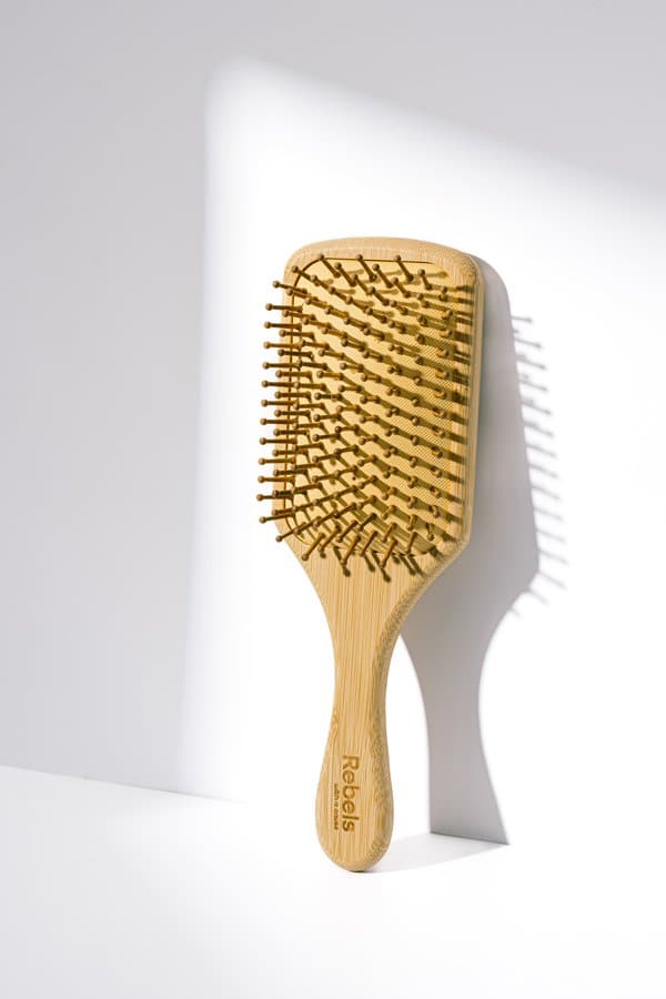 Bamboo Paddle Hair Brush (Square Head)