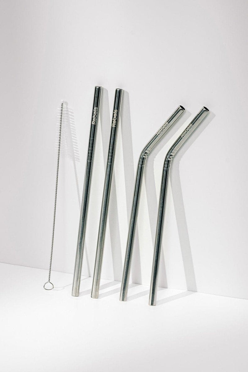 Metal Drinking Straws (4 pieces)