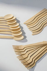 Bamboo Cutlery Set (24 pieces)