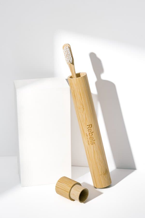 Bamboo Toothbrush Travel Case