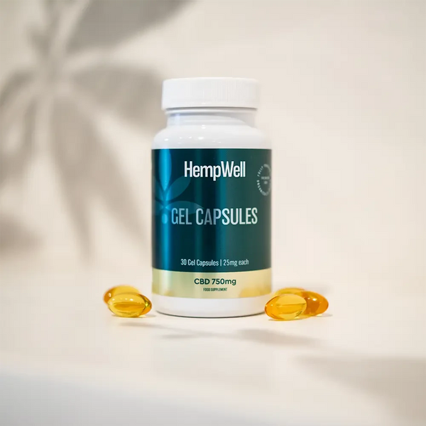 HempWell CBD Capsules 750mg CBD | 25mg Per Cap | 30 Gel Capsules