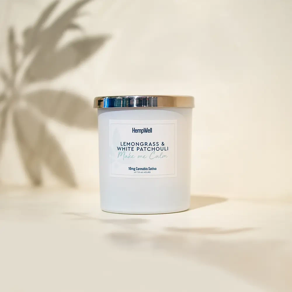 Luxury CBD Candle | Lemongrass with White Patchouli