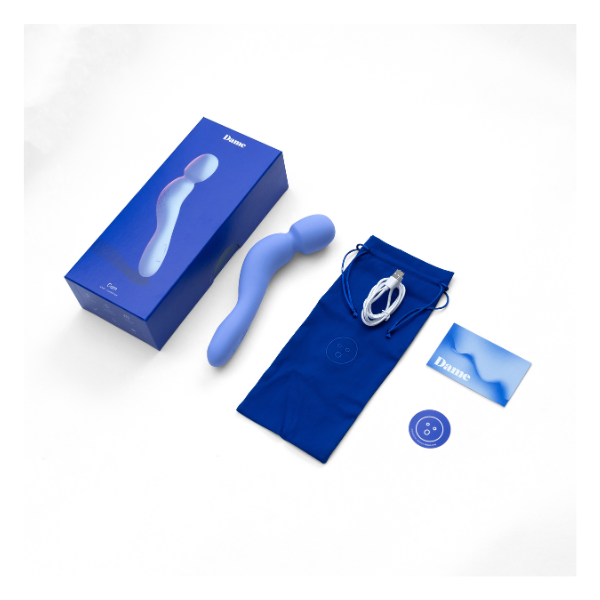 Dame | Com Wand Vibrator - Periwinkle | THE FIND