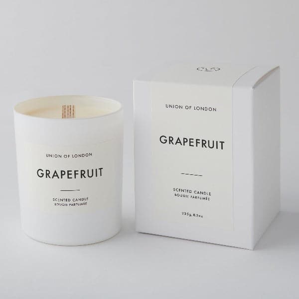 Union Of London | Grapefuit Candle - White - Large | A LITTLE FIND