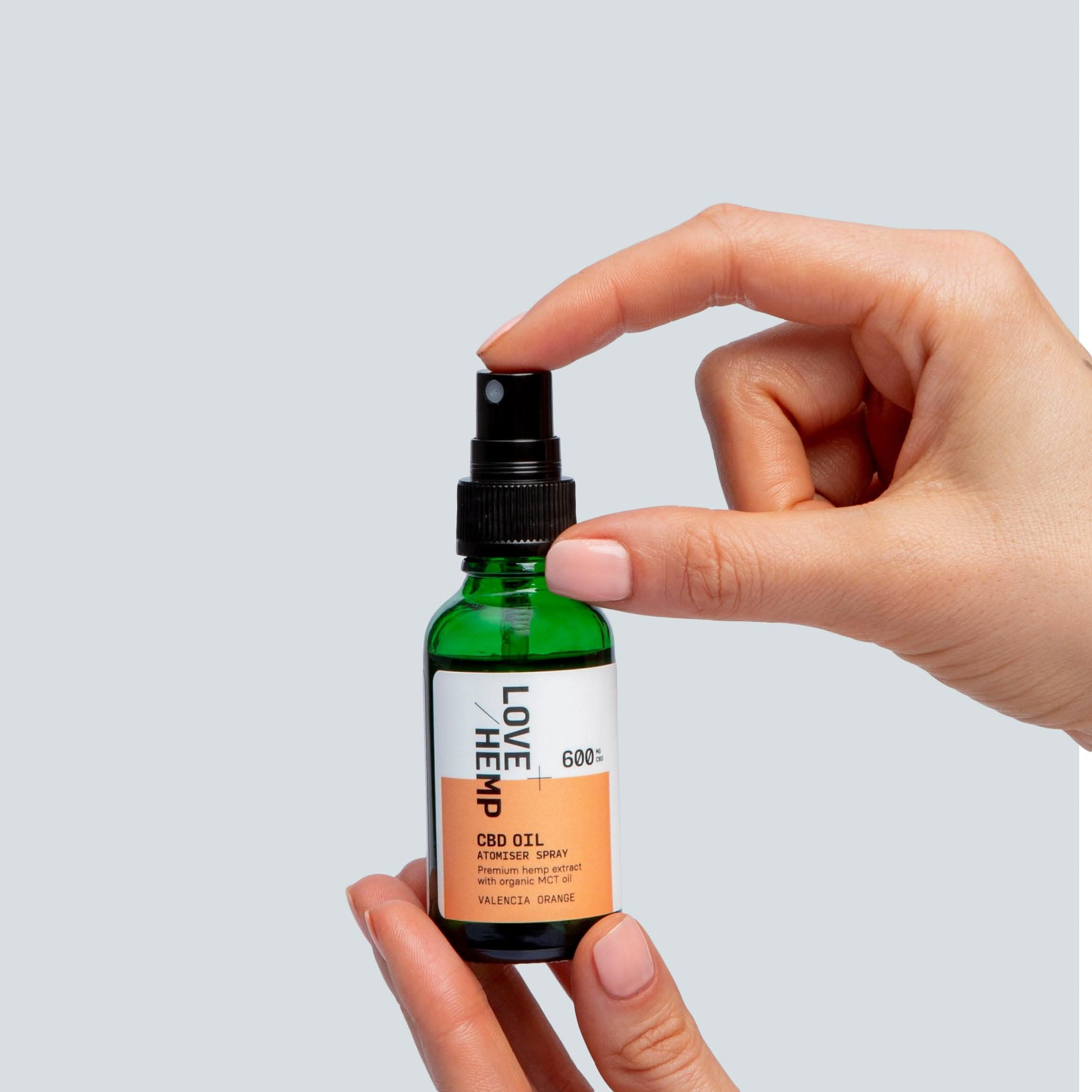 CBD Oil Atomiser Spray 600mg valencia orange