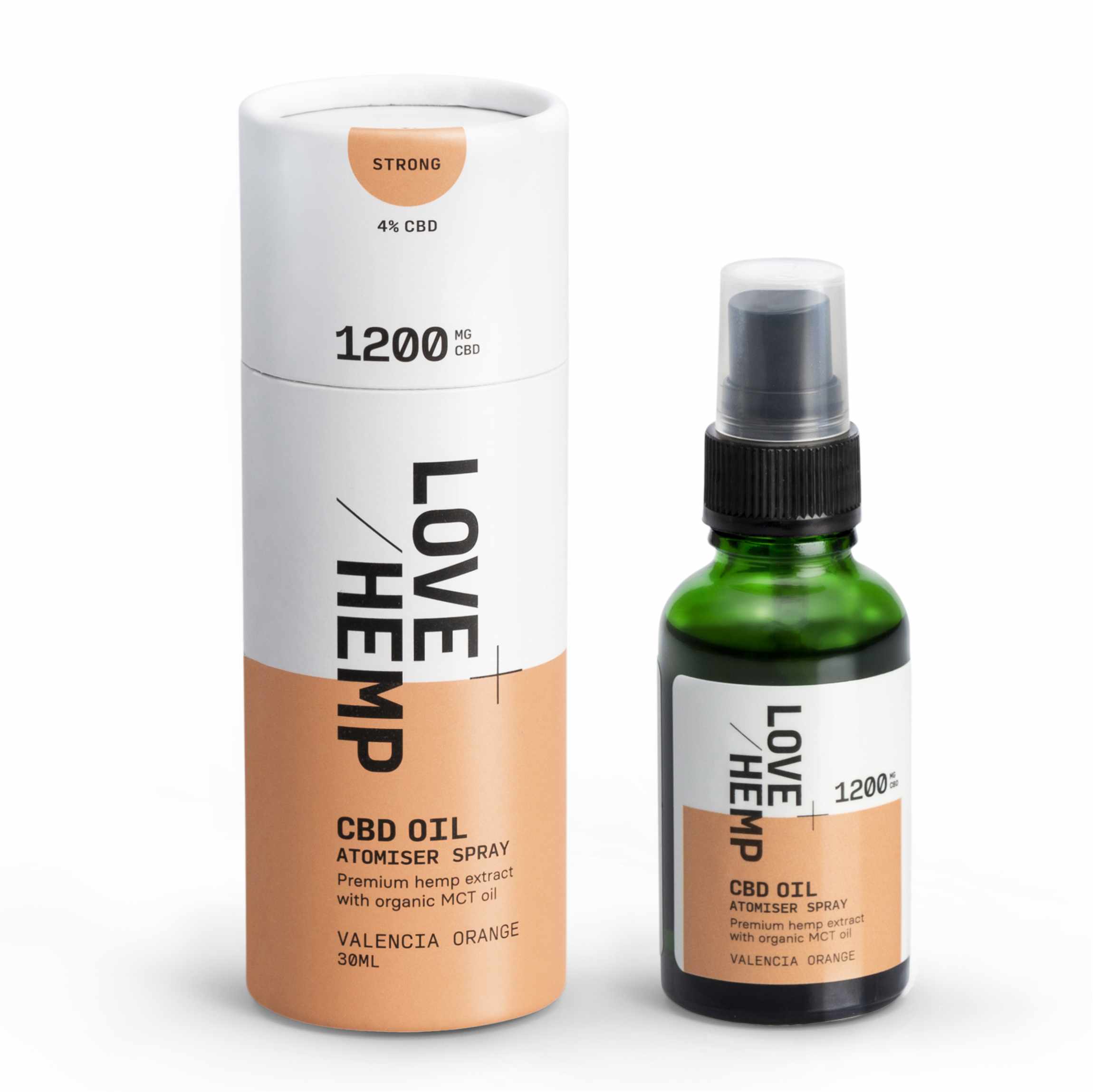 CBD Oil Spray 1200mg valencia orange