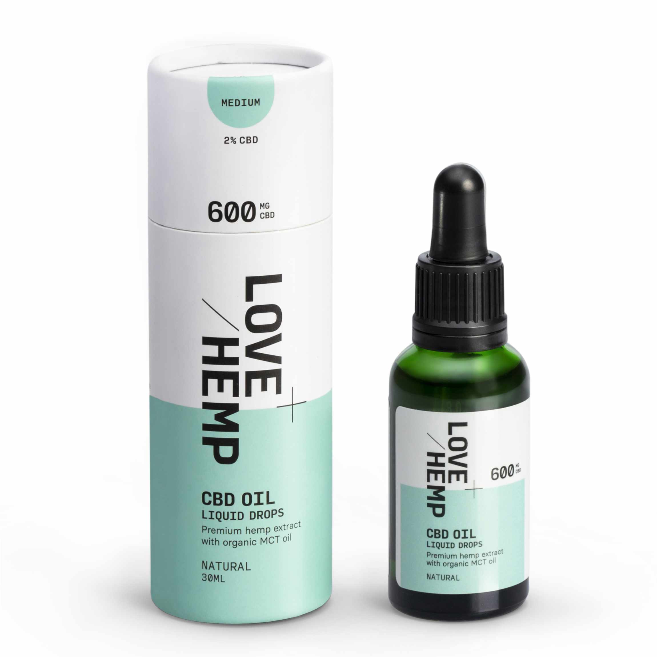 CBD Oil Drops 600mg natural