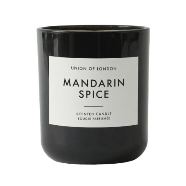 Union Of London | Mandarin Spice Candle - Black | A Little Find