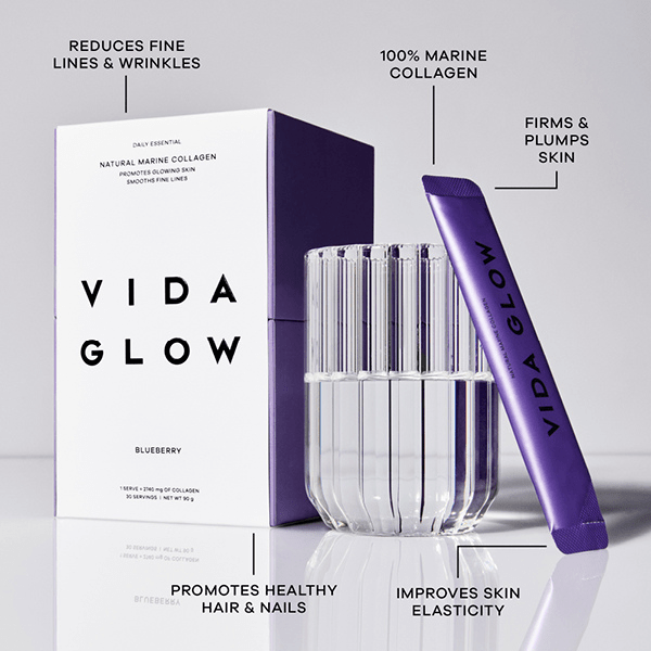 Vida Glow | Natural Marine Collagen - Blueberry | THE FIND