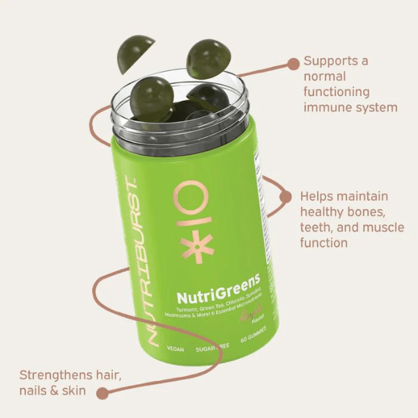 Nutriburst | NutriGreens - 60 Gummies | THE FIND