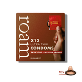 Roam | Skin Tone Condoms - 12 Pack - Medium Brown | A Little Find