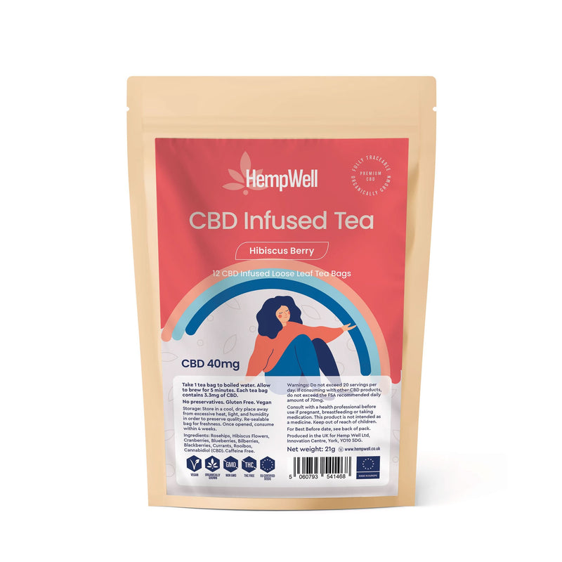 CBD Tea | Hibiscus Berry | 40mg CBD