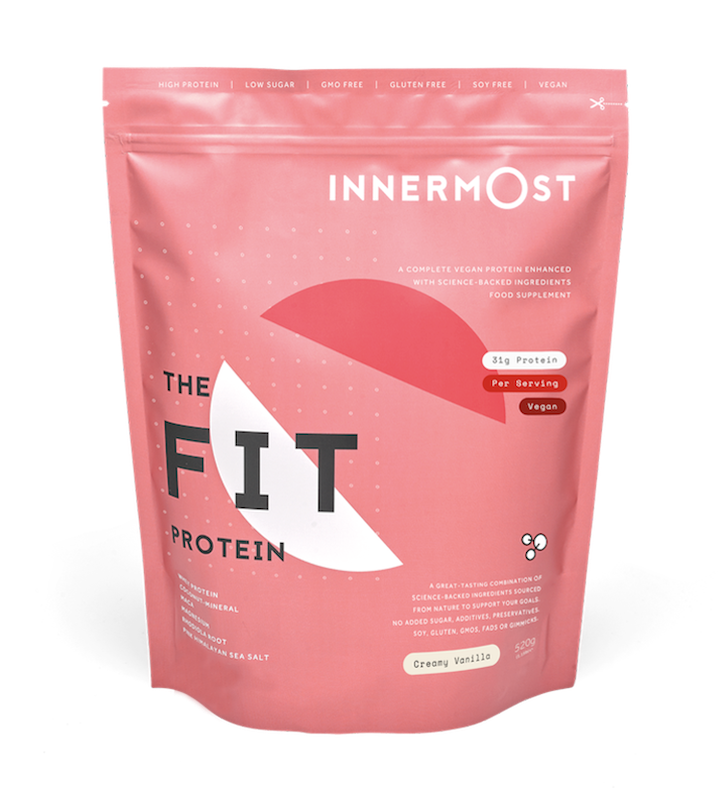 The front of The Fit Protein packaging.