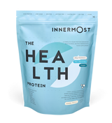 The front of The Health Protein packaging.