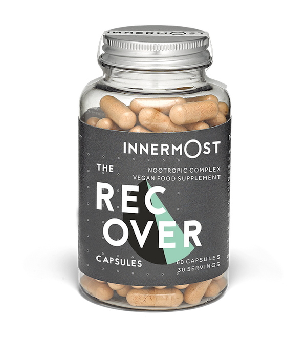 The Recover Capsules. These nootropic capsules contain research-backed ingredients that support the recovery process, reduce inflammation, and regulate hormone activity.