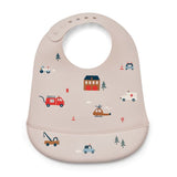 Liewood | Tilda Printed Bib 2-Pack - Emergency Vehicle/Sandy | THE FIND