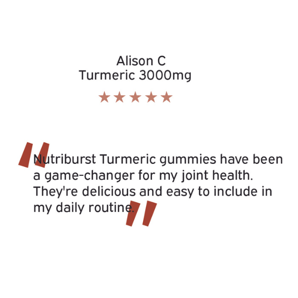 Nutriburst | Turmeric 3000mg - 60 Gummies | THE FIND