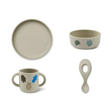 Liewood | Vivi Printed Tableware Set - Monster/Mist | THE FIND