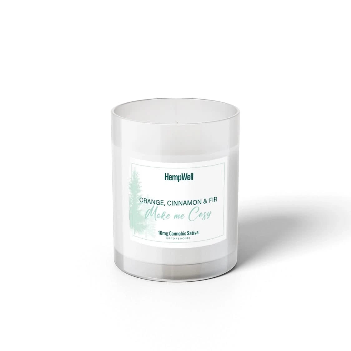 Luxury Scented CBD Candle | Mandarin, Cinnamon &amp; Fir