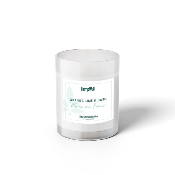 Luxury Scented CBD Candle | Orange, Lime &amp; Basil