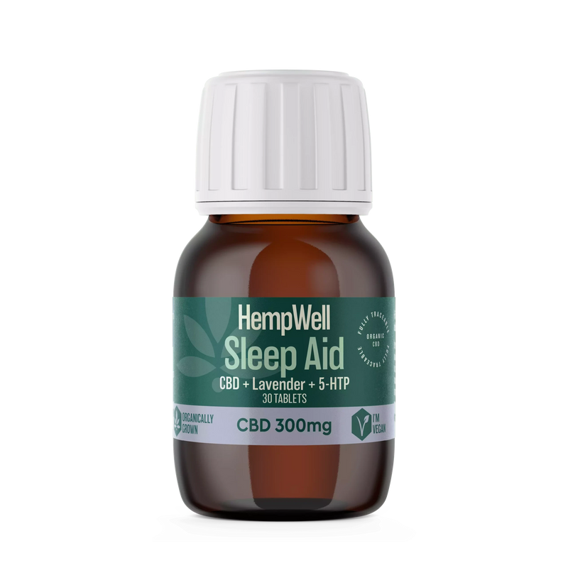 HempWell Sleep Aid CBD Tablets | 300mg CBD | 30 x 10mg Tablets