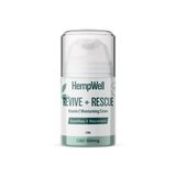 HempWell Rescue &amp; Revive CBD Face Cream | 300mg CBD | 50ml Bottle