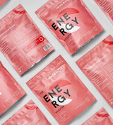 A pouch of The Energy Booster - pre workout with bcaas developed by Innermost