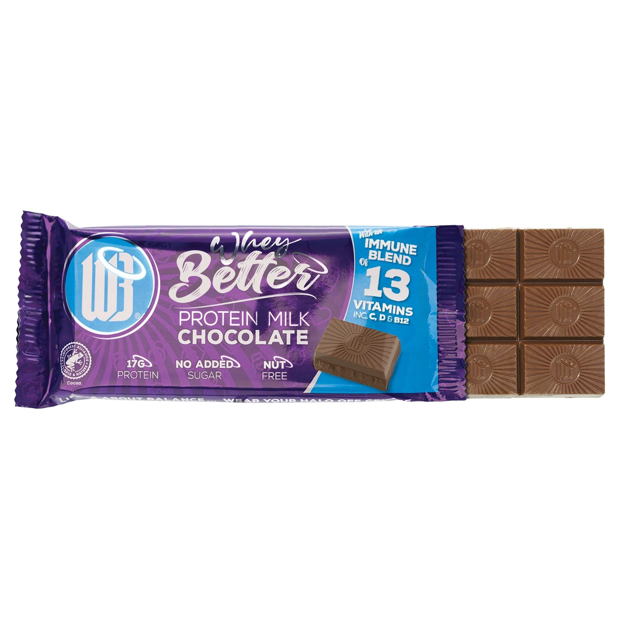 WHEYBETTER Protein milk chocolate single bar