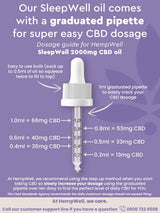 SleepWell CBD Oil | 2000mg CBD | 30ml Bottle | with Lavender and Valerian