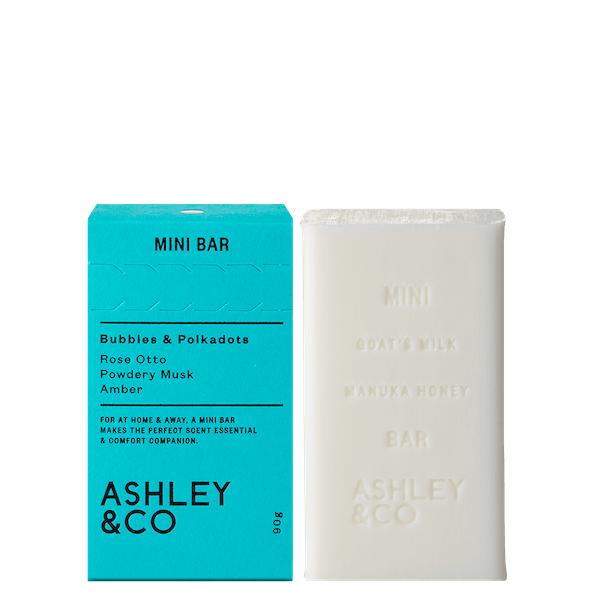 Ashley & Co | Mini Bar - Bubbles & Polkadots - 90g | A Little Find