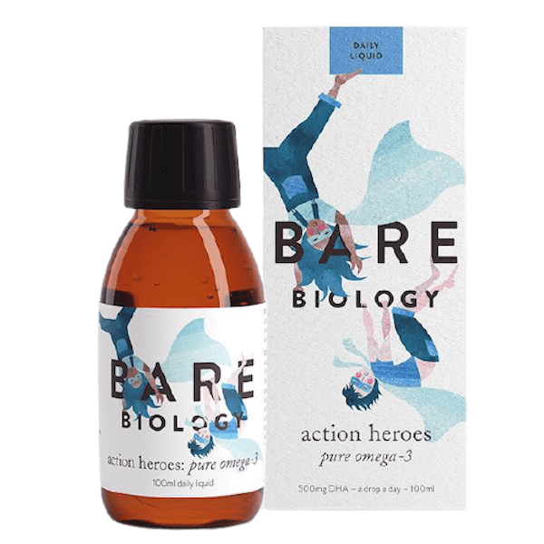 Bare Biology | Action Heroes Pure Omega 3 Fish Oil Liquid - 100ml | A Little Find