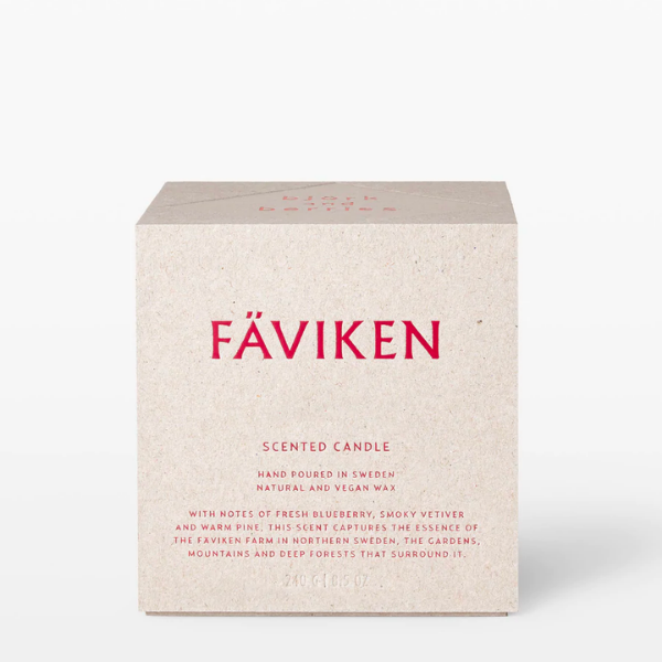  Björk and Berries | Scented Candle Faviken 240g | A Little Find