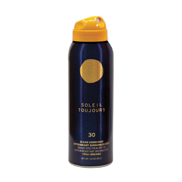 Soleil Toujours | Clean Conscious Antioxidant Sunscreen Mist - SPF 30 - Travel Size - 88ml | A Little Find