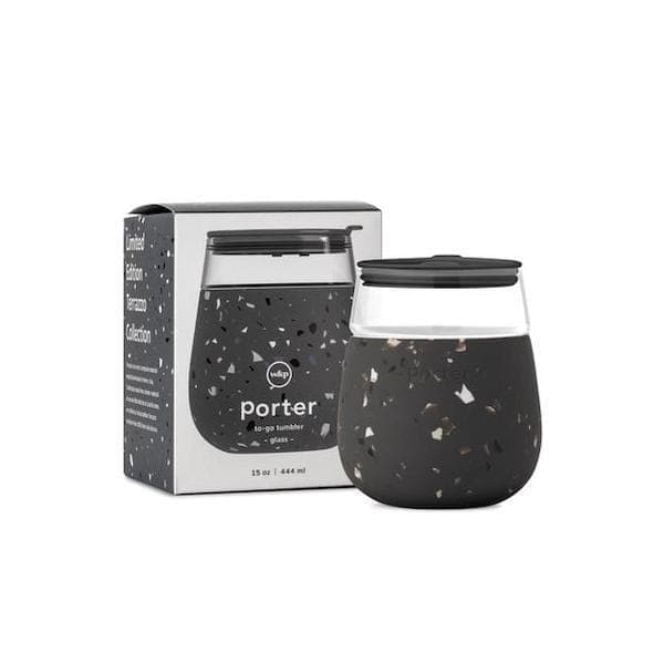 W&P Porter | The Porter Glass - Terrazzo Charcoal 15oz | A Little Find