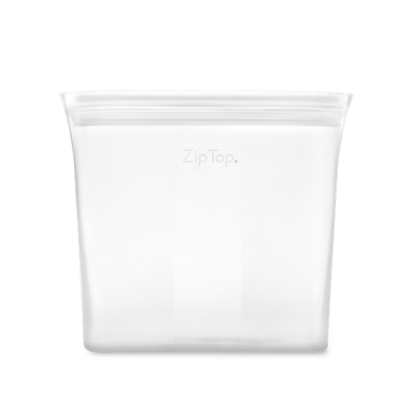 Zip Top | Reusable Silicone Sandwich Bag - Frost | A Little Find