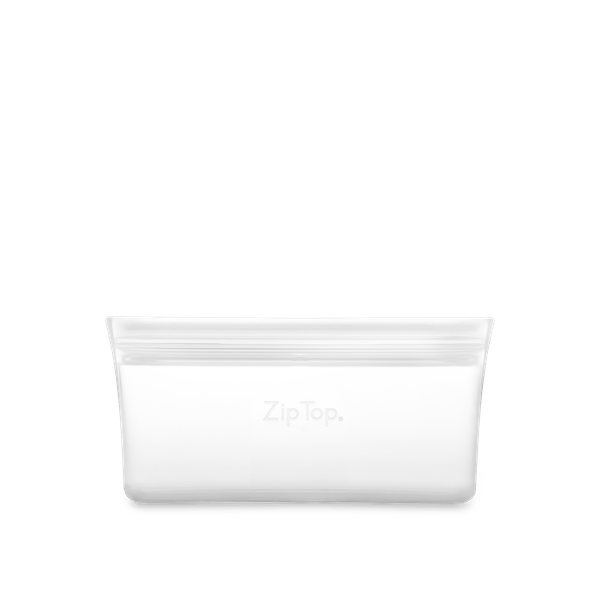 Zip Top | Reusable Silicone Snack Bag - Frost | A Little Find